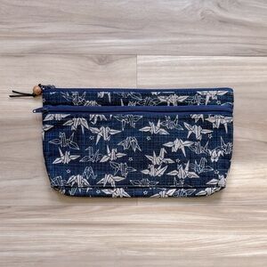 Zipper Pouch - Origami Crane Print